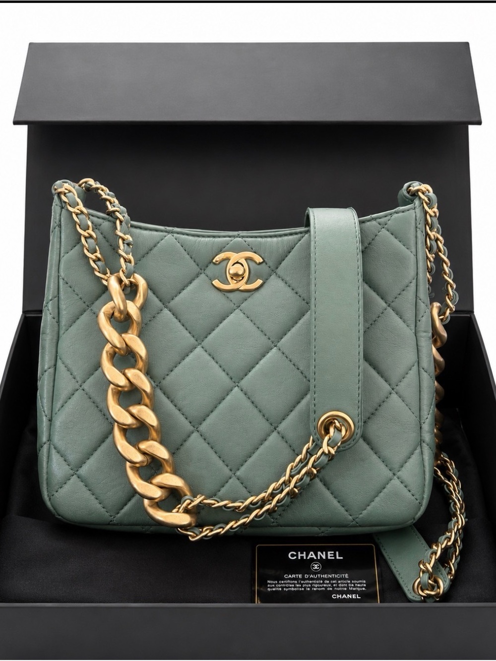 Chanel Small Hobo Chain Bag